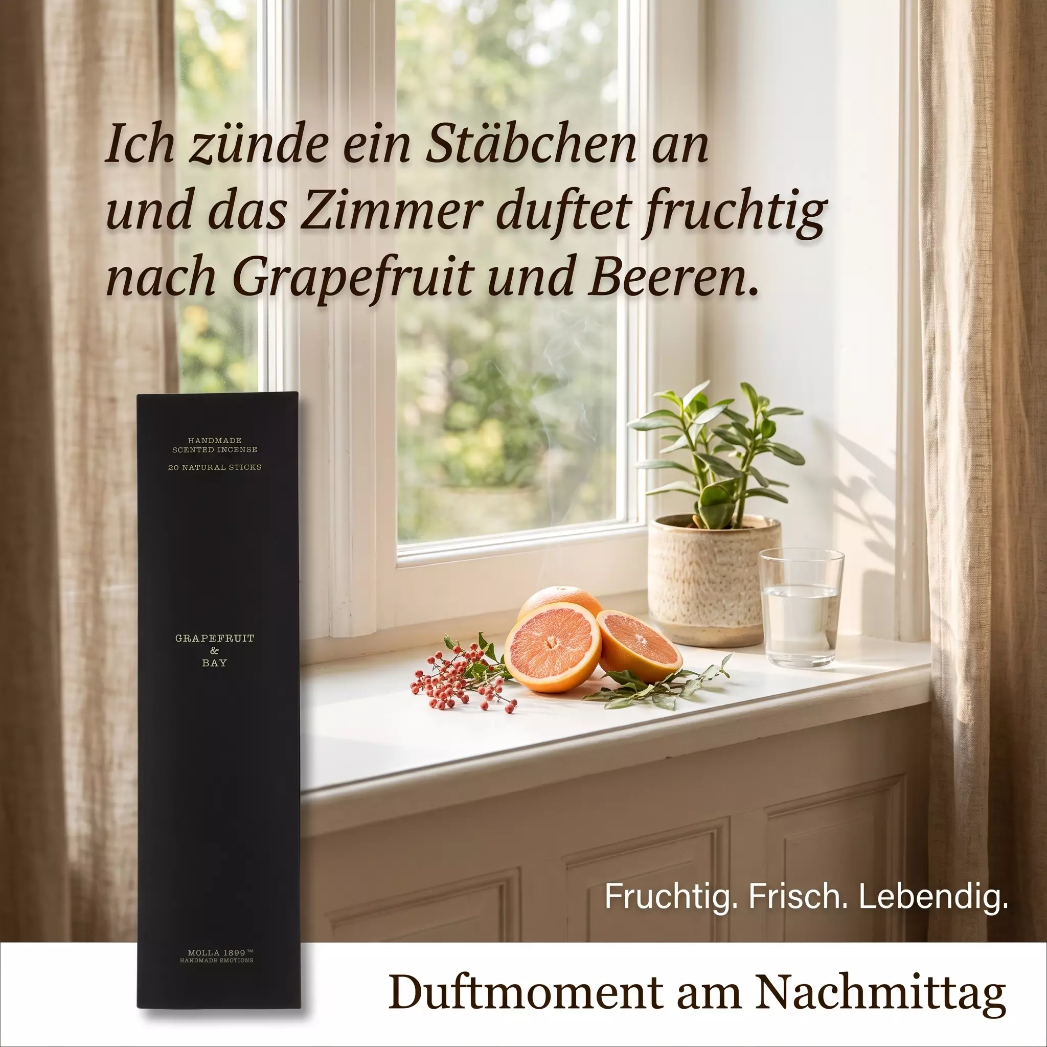Räucherstäbchen Grapefruit & Bay