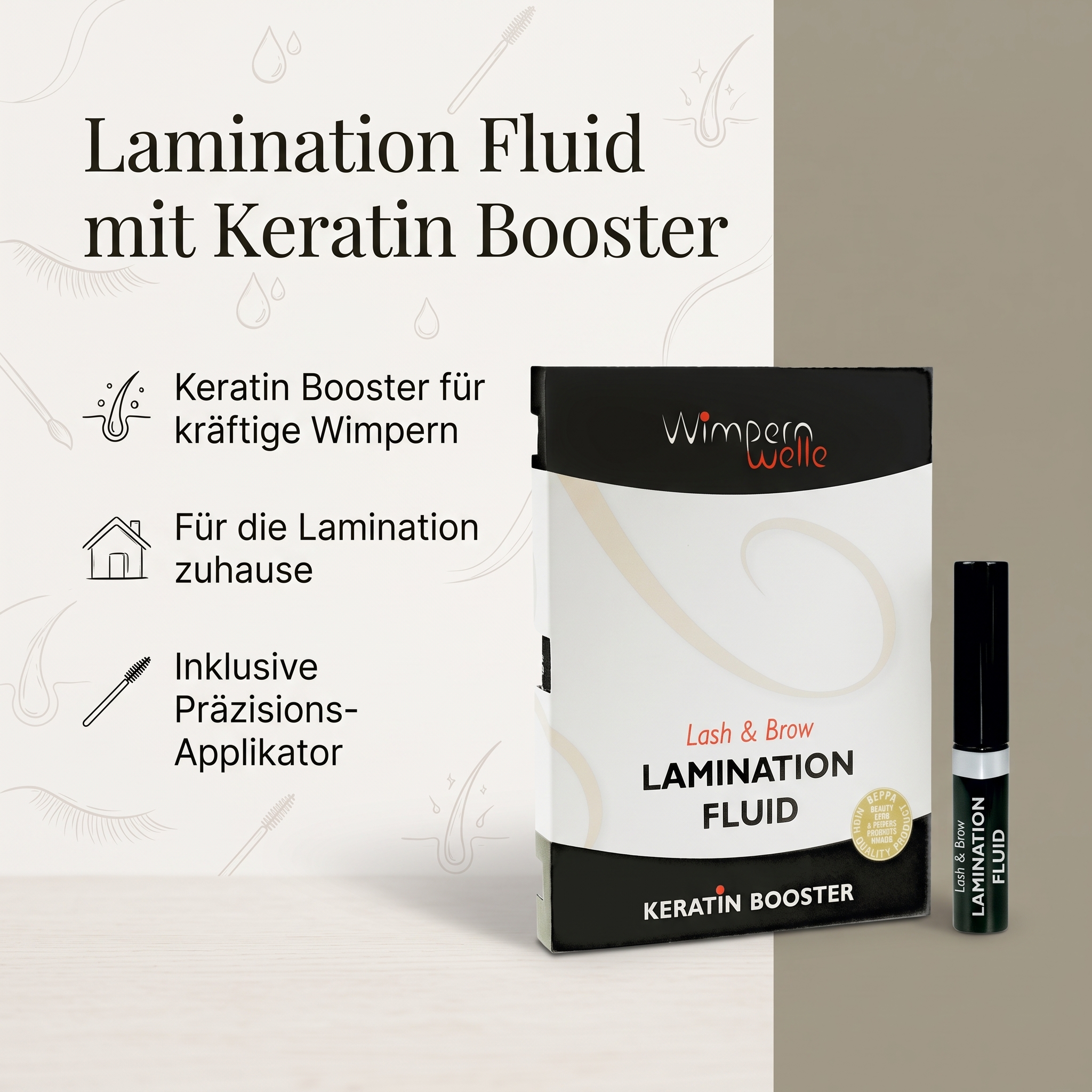 Lamination Fluid Lash&Brow home mit Applikator