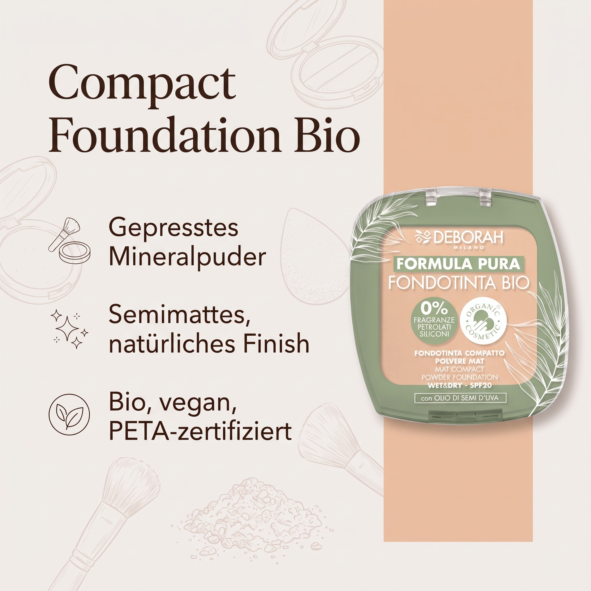 Compact Foundation Bio No. 01 Fair Compact Foundation Bio No. 01 Fair