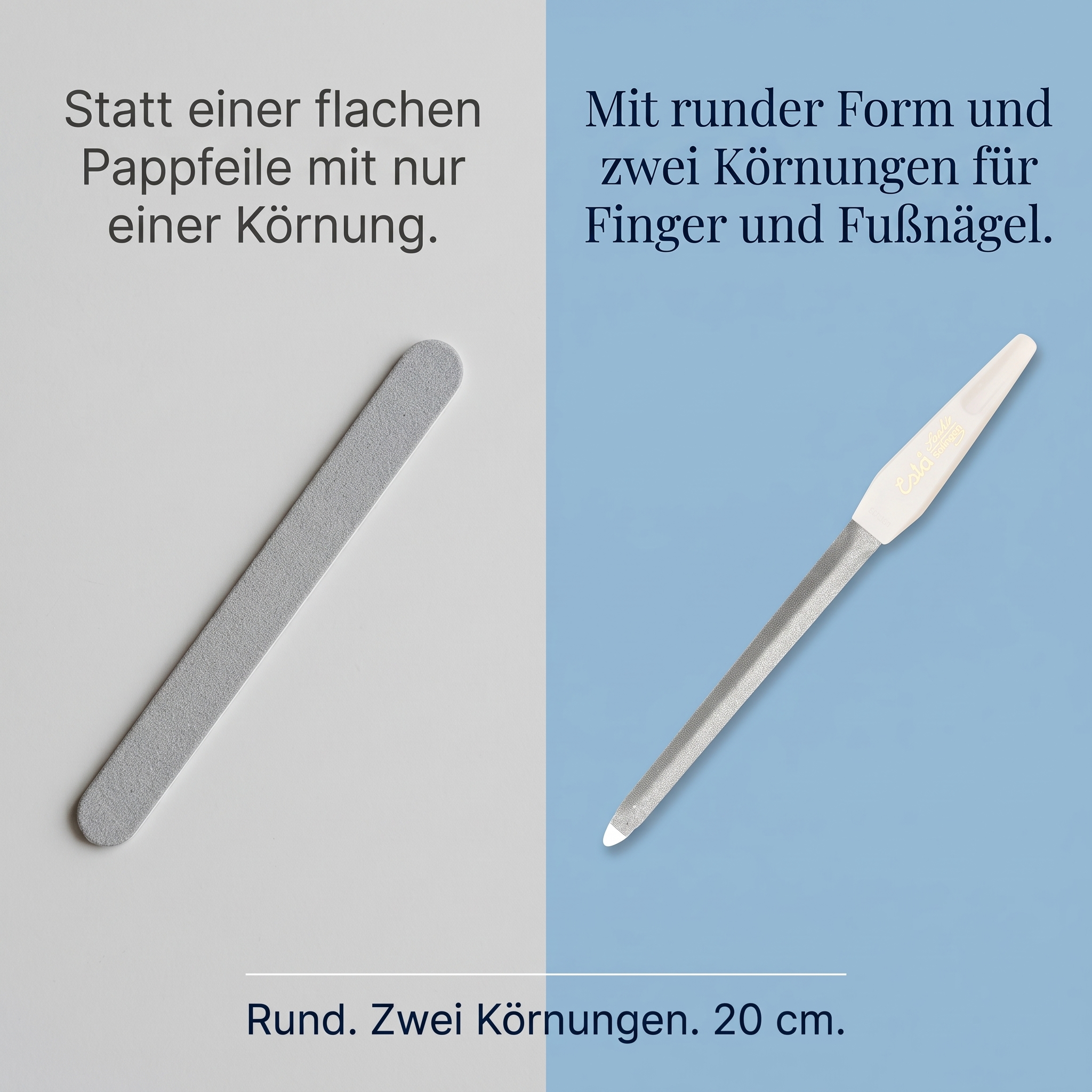 Saphir Formnagelfeile - Hohlfeile - 20cm rund Saphir Formnagelfeile - Hohlfeile - 20cm rund