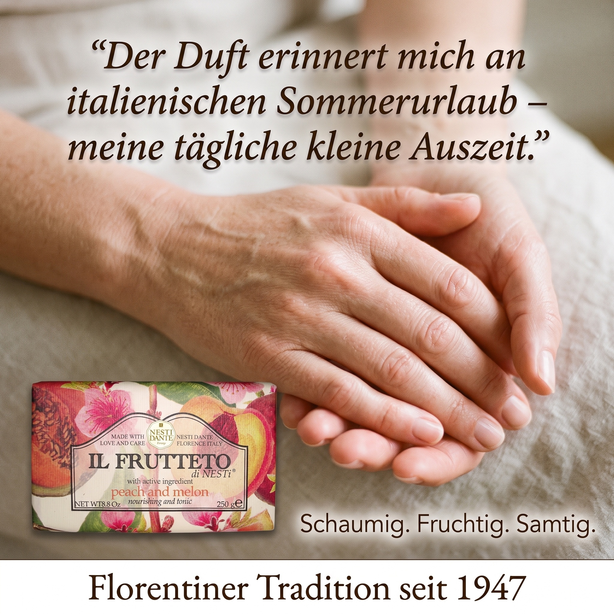 Soap il frutteto Peach & Melon 