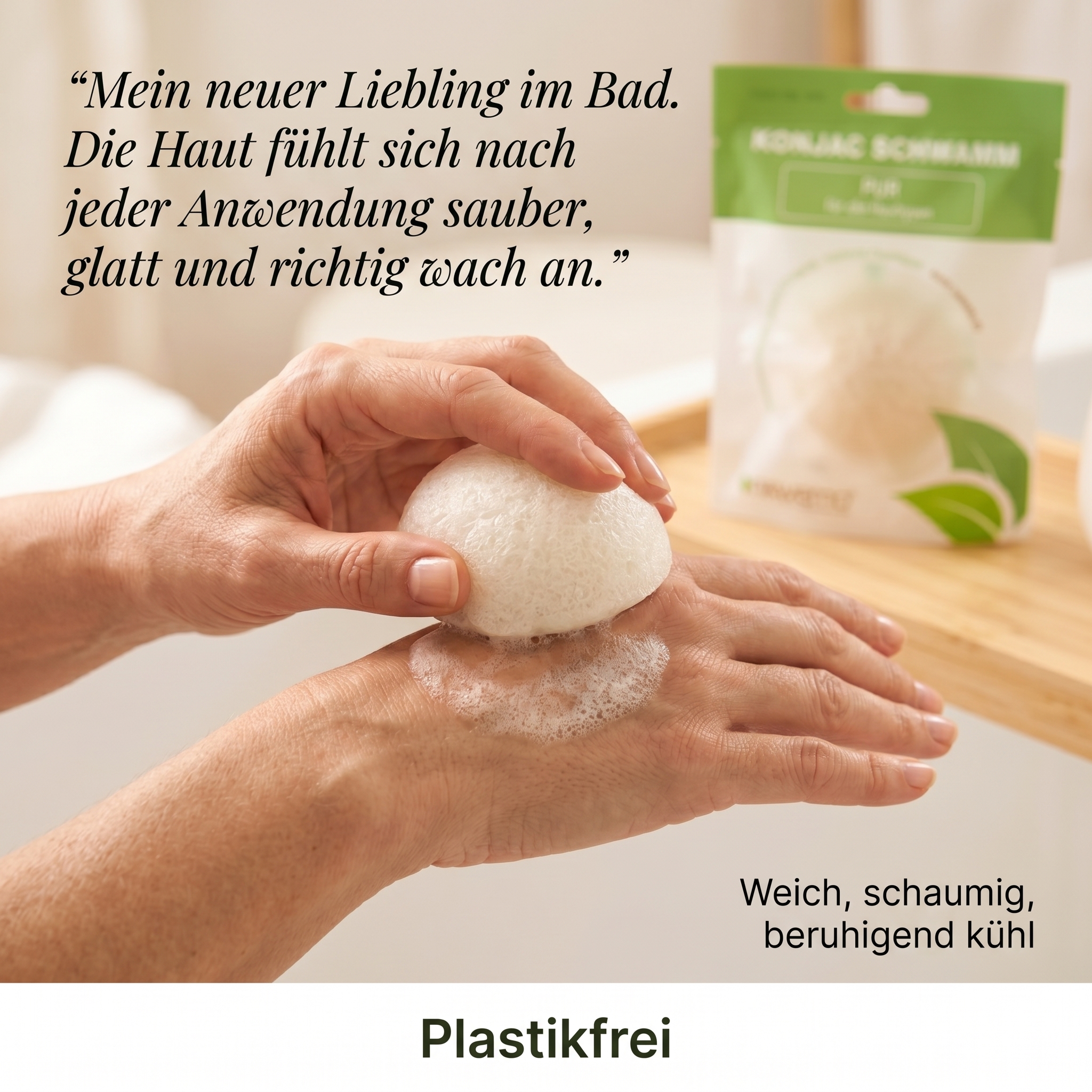 Konjac Schwamm Pur 