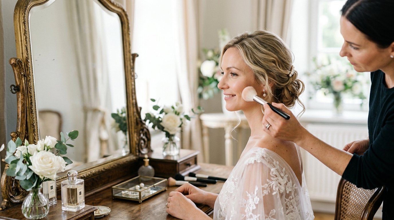 Brautkosmetik — Studio-Pakete für die Hochzeits-Saison